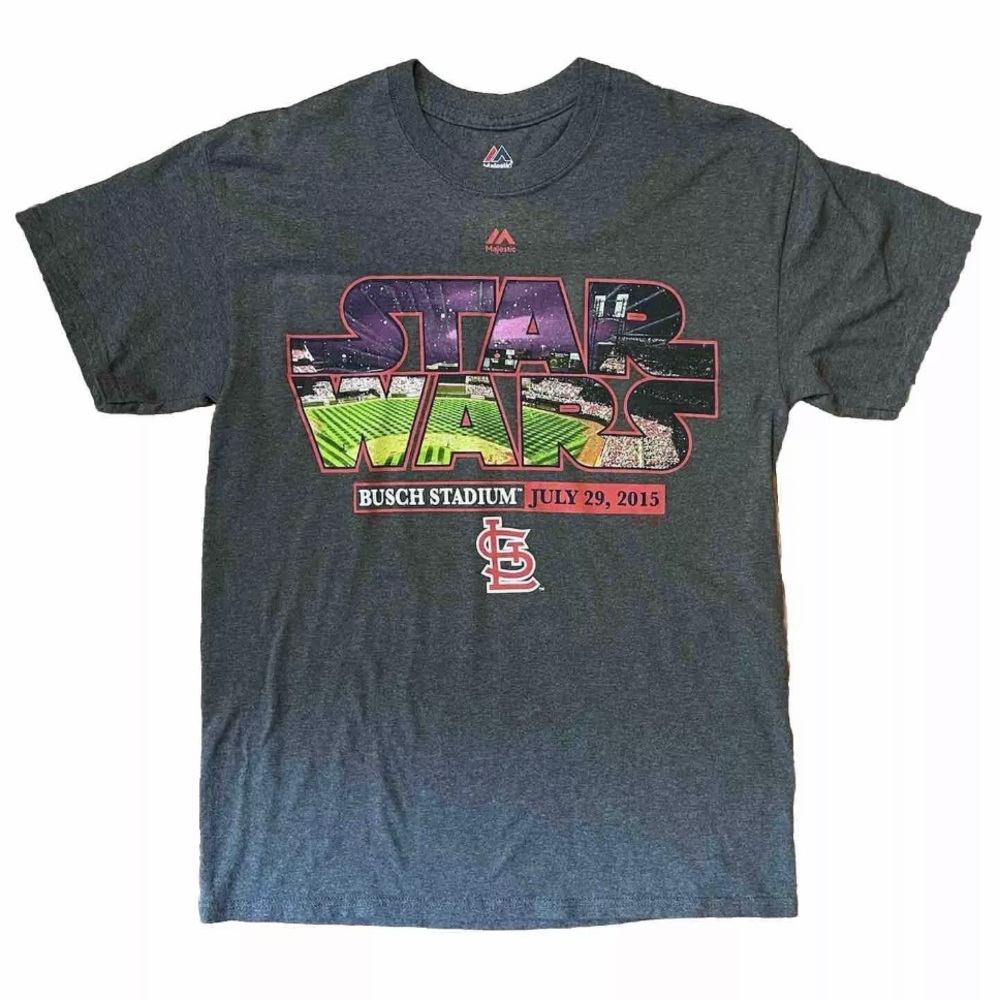 STL Cardinals MLB - STAR WARS JULY 29, 2015 (M) Tshirt Busch Stadium